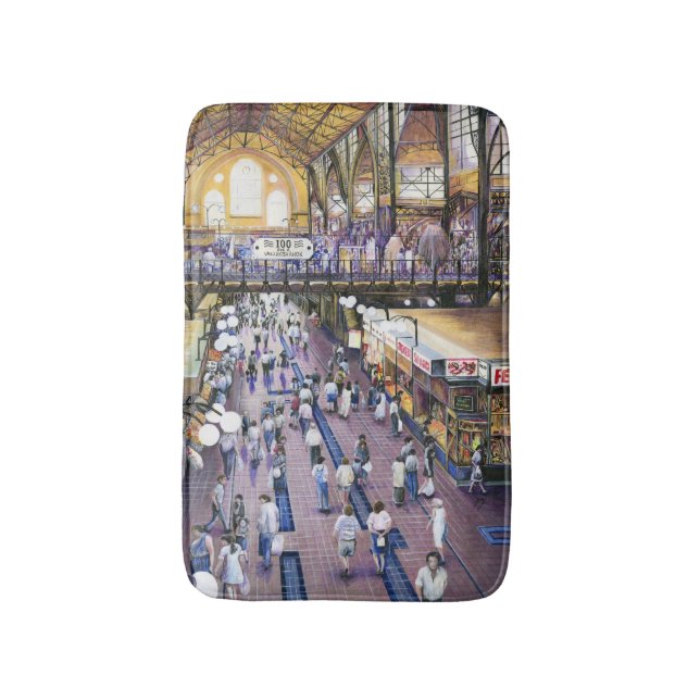 Where's the Water Closet? Budapest Bath Mat (Front Vertical)
