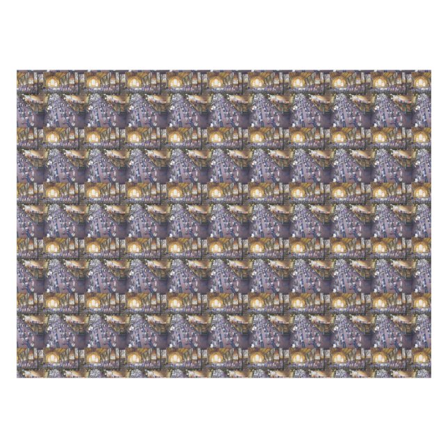 Where's the Water Closet? Budapest Tablecloth (Front (Horizontal))