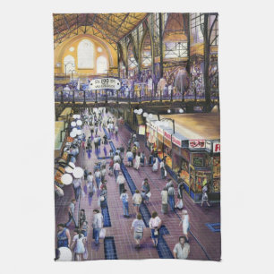 Where's the Women's Water Closet? Budapest Kitchen Towel