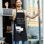Where's There's Smoke Name Monogram Grill Smoker Apron<br><div class="desc">This design may be personalized by choosing the customize option to add text or make other changes. If this product has the option to transfer the design to another item, please make sure to adjust the design to fit if needed. Contact me at colorflowcreations@gmail.com if you wish to have this...</div>