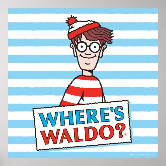 Where's Waldo Logo Poster | Zazzle.ca