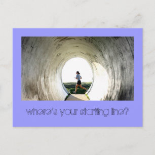 Where's Your Starting Line? Postcard