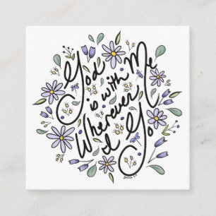 Wherever I Go Enclosure Card