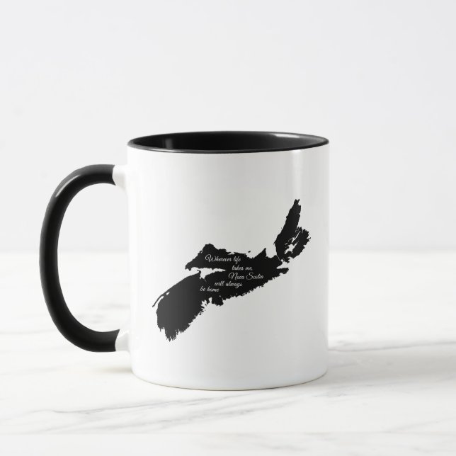 Wherever life - Nova Scotia will always be home  Mug (Left)