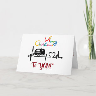 WHEREVER WE ROAM **CHRISTMAS WISHES** CAMPER STYLE HOLIDAY CARD