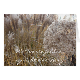 Wherever words are missing (autumn grass) - condol