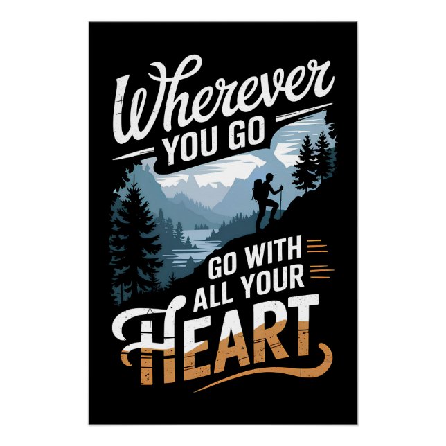 Wherever you go, go with all your heart poster (Front)
