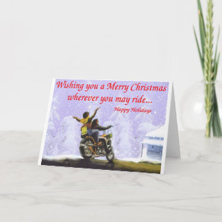 Wherever you may ride holiday card