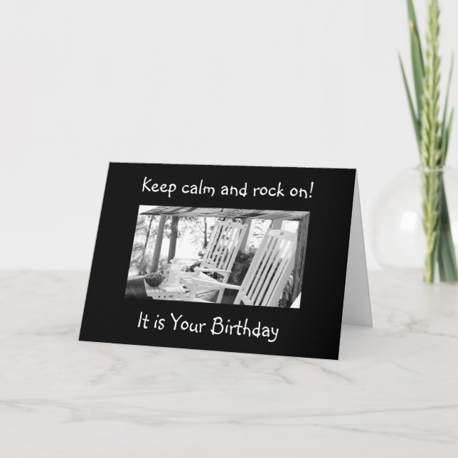 WHETHER U ROCK OR ROCK AND ROLL=BIRTHDAY WISH CARD (Front)