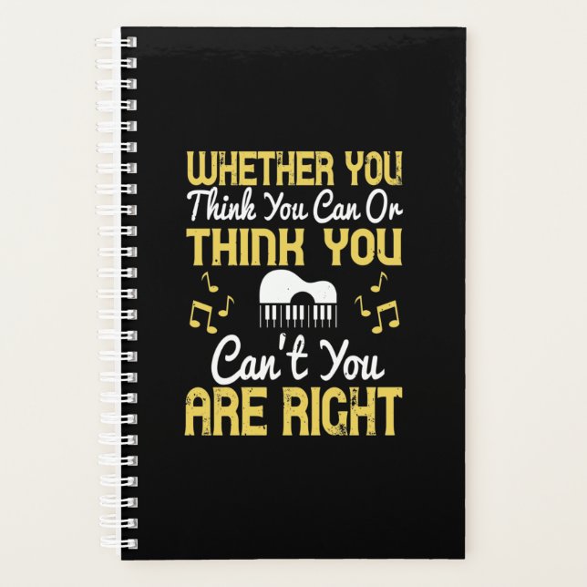 Whether You Think You Can Or Think You Can'T Planner (Front)