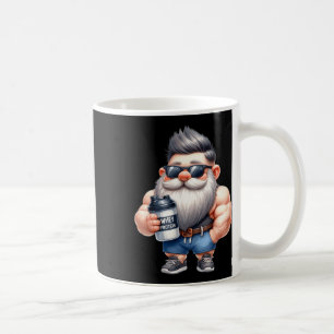 Whey Protein Gnome Dad Funny Bodybuilder Graphic F Coffee Mug