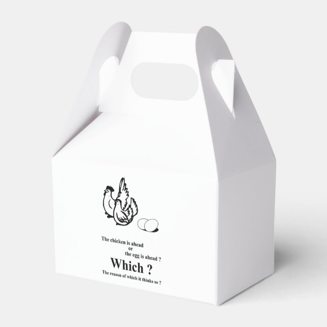 Which came first ? favor box (Front Side)