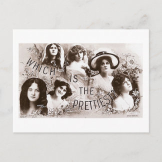 Which is the Prettiest Actress? Postcard