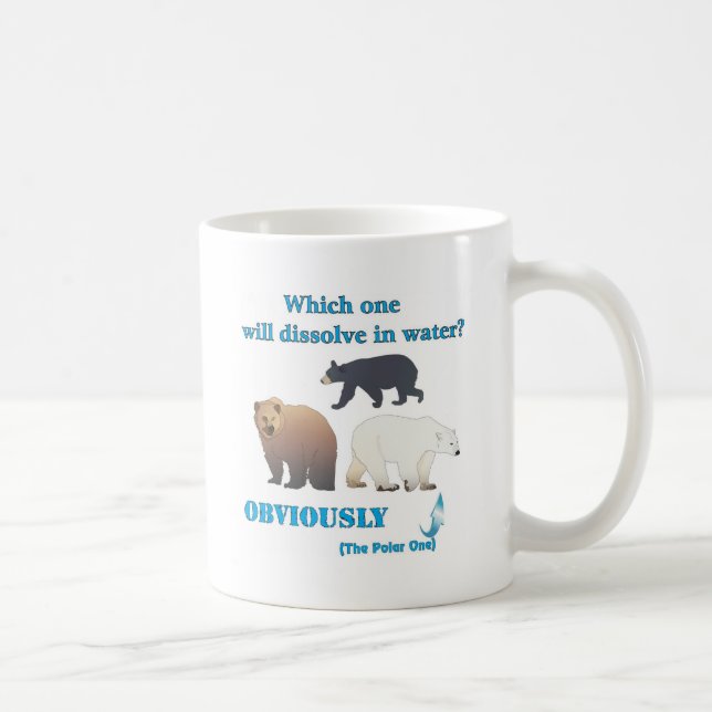 Which one will dissolve in water Polar Chemistry Coffee Mug (Right)