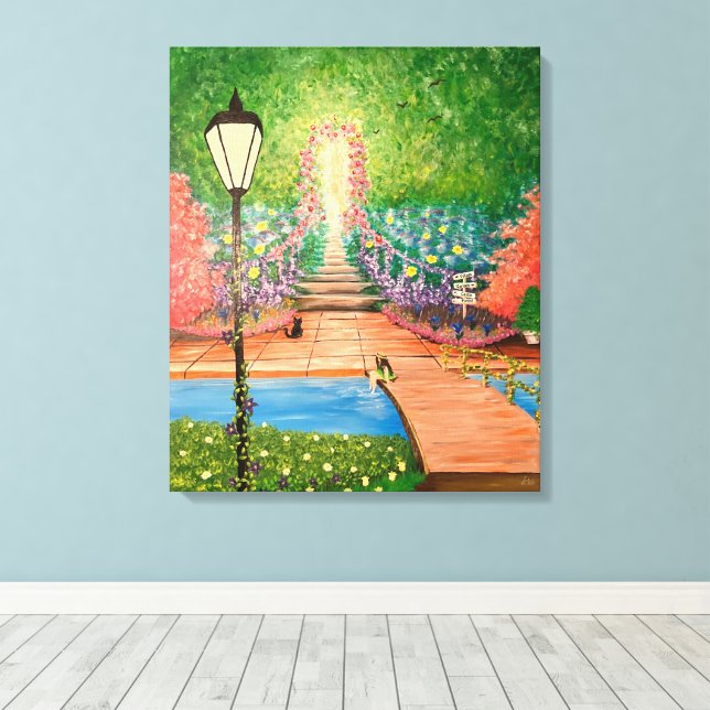 Which Path Canvas Print (Insitu(Wood Floor))