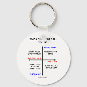 Which Quadrant Are You In? Keychain