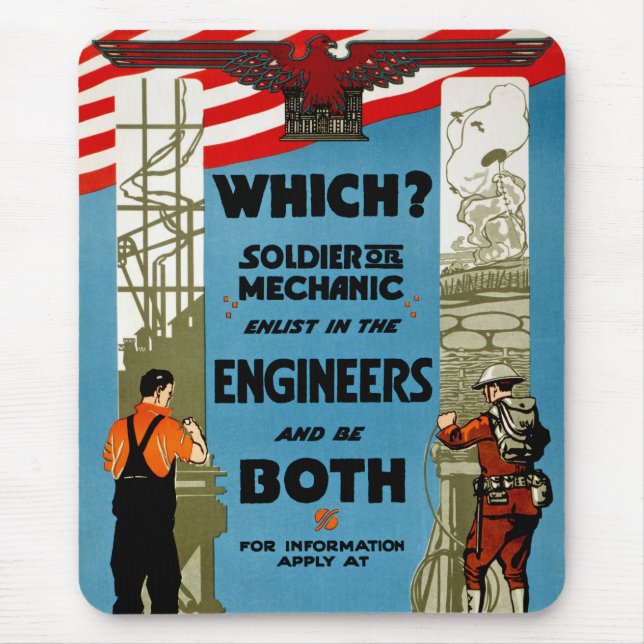 Which? Soldier or Mechanic Mouse Pad (Front)