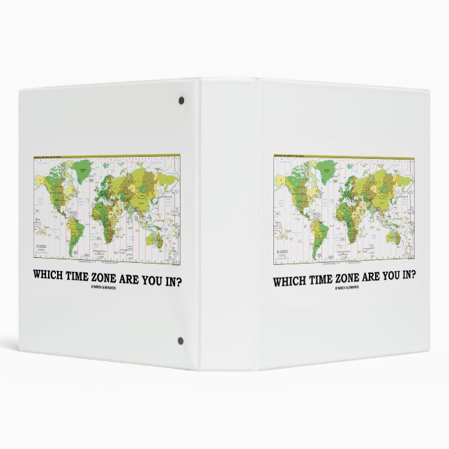Which Time Zone Are You In? World Map Binder (Background)