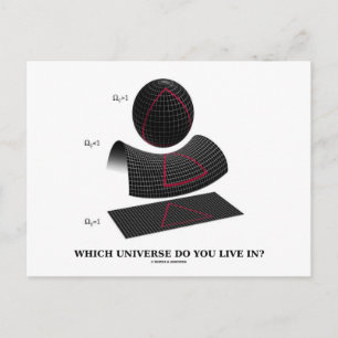 Which Universe Do You Live In? (Physics Humour) Postcard
