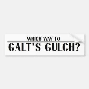 Which Way to Galt's Gulch? Bumper Sticker