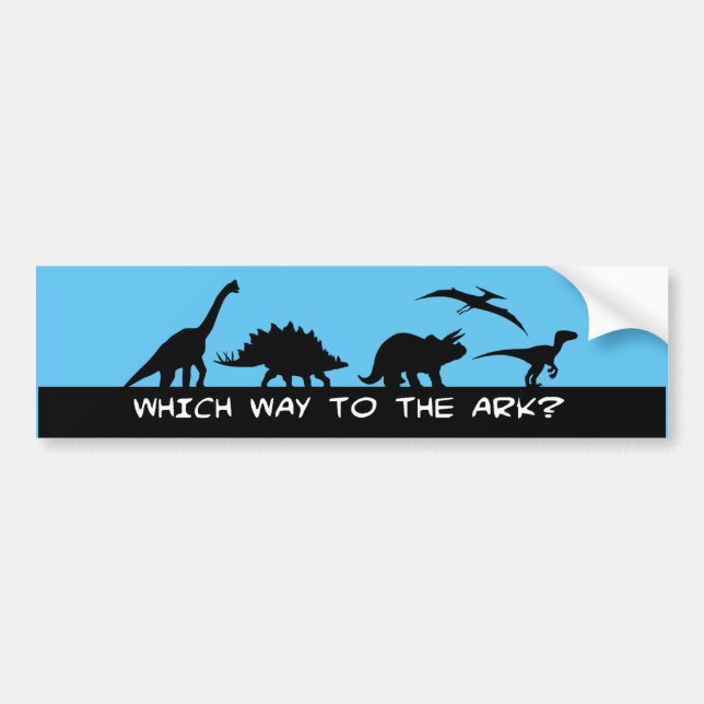 Which Way to the Ark? Bumper Sticker (Front)