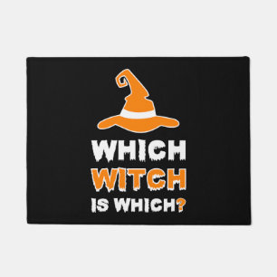 Which Witch Is Which Halloween Teacher T Shirt Doormat