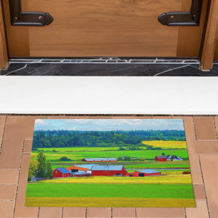 Whidbey Island Red Barn Doormat