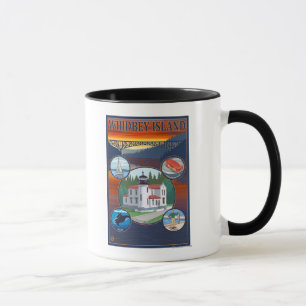 Whidbey Island, WashingtonScenic Travel Poster Mug