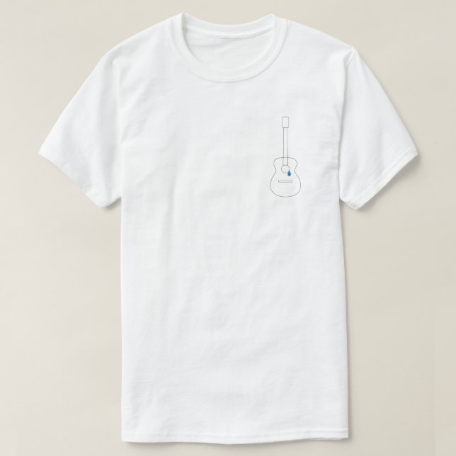 While my guitar gently weeps. T-Shirt (Design Front)