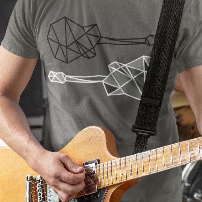 while my guitar, geometric t-shirt stamp (Creator Uploaded)