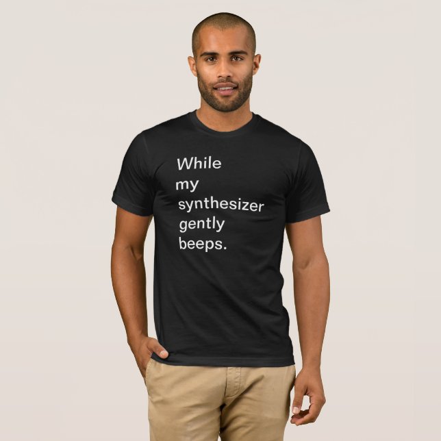 While my synthesizer T-Shirt (Front Full)