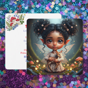 Whimay and Wonder Cottagecore Girl's Birthday  Invitation