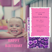 Whimiscal Purple and Pink 4th Birthday Party II