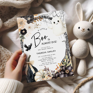 Whimsical A Little Boo' Baby Shower Invitation