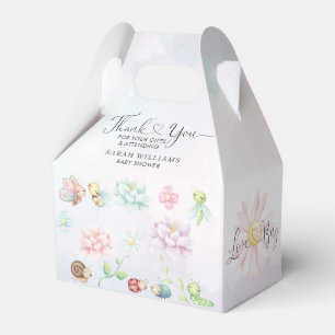 Whimsical A Little Love Bug Rainbow Favor Box