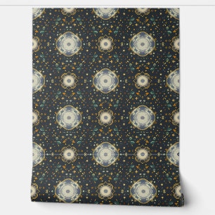 Whimsical Abstract Outer Space Dreams Pattern Wallpaper
