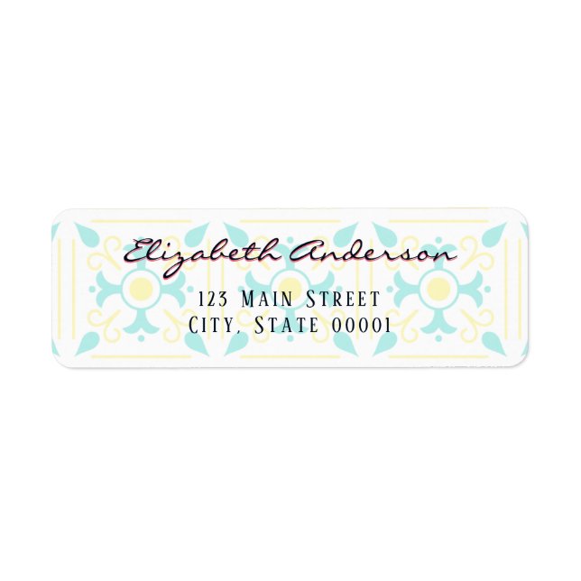 Whimsical Afternoon Tea Address Labels (Front)