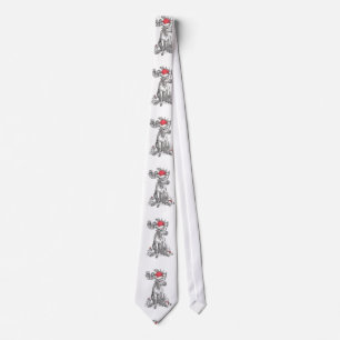 Whimsical Alaska Christmas Wildlife Tie