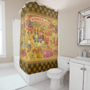 Whimsical Alice in Wonderland Map