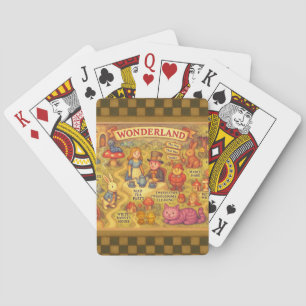 Whimsical Alice in Wonderland Map Playing Cards