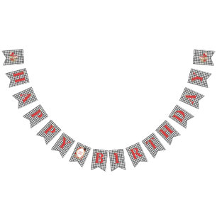 Whimsical Alice Mad Hatter Wonderland Birthday Bunting Flags