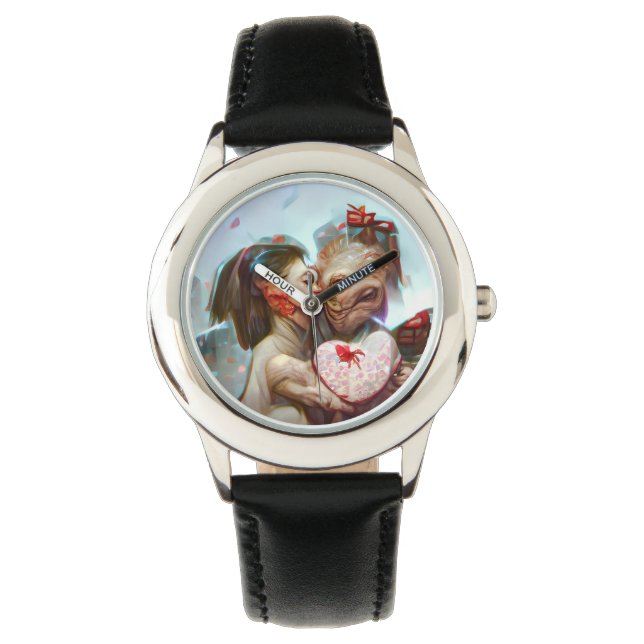 Whimsical Alien Romance Watch (Front)