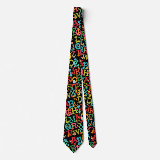 Whimsical Alphabet for Kids Tie