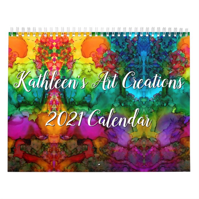 Whimsical and Colourful Animals 2021 Calendar (Cover)