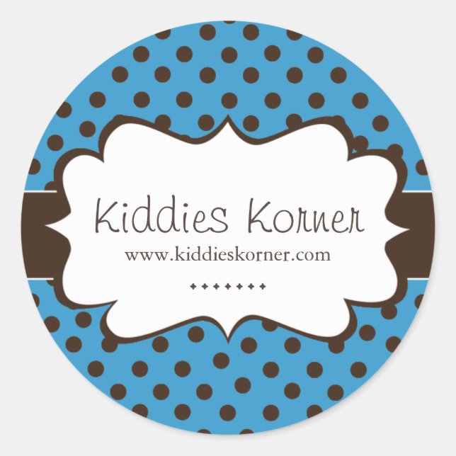 Whimsical and Cute Polk a Dot Stickers (Front)