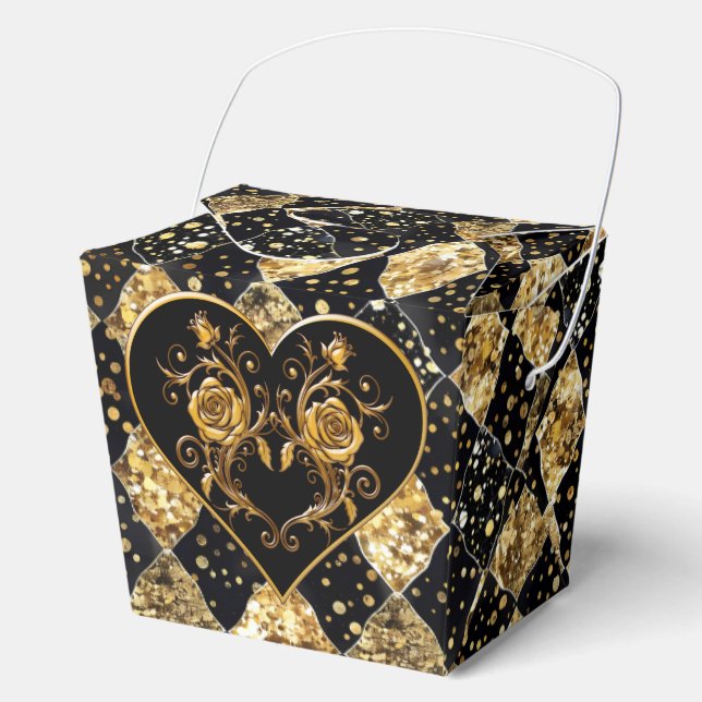 Whimsical  and Elegant Goth  Favor Box (Front)