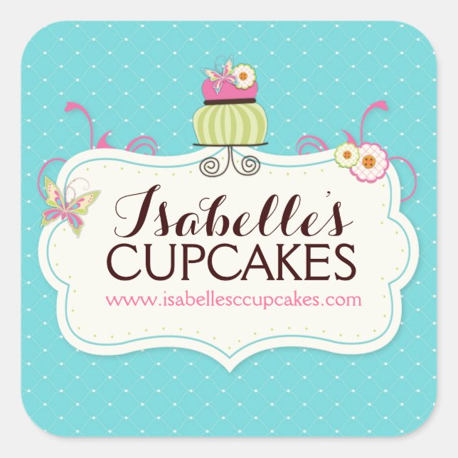 Whimsical and Fun Cupcake Labels (Front)