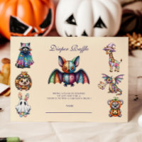 Whimsical Animal Halloween Diapper Raffle