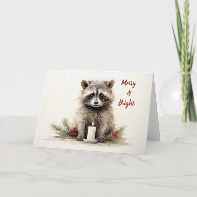 Whimsical Animals Christmas Card (Front)