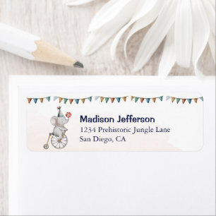 Whimsical Animals Elephant Circus Address